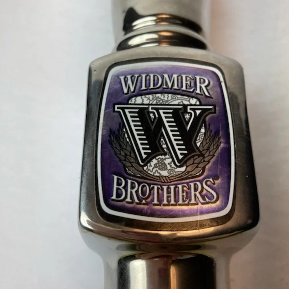 Widmer Brothers Snow Plow Milk Stout Beer 12 Inch Tap Handle Chrome